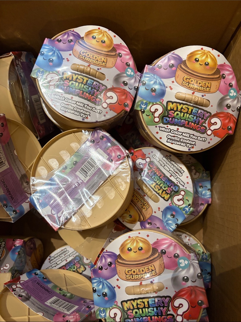 Golden Surprise Mystery Squishy Dumplings - Colorful Collectible